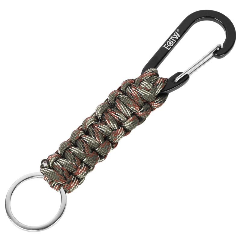 EOTW Carabiner Keychain,Paracord Keychain Small Aluminum Clip D Ring for Camping, Hiking, Fishing, Or As A Key Organizer - Image 1